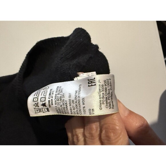 M & S  EXTRA FINE MERINO JUMPER-SIZE 2XL Multicolor Adult CREW NECK LONG SLEEVE - Picture 9 of 9